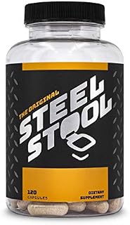 Steel Stool Fiber Supplement for Men - All-Natural Psyllium Husk Fiber Blend