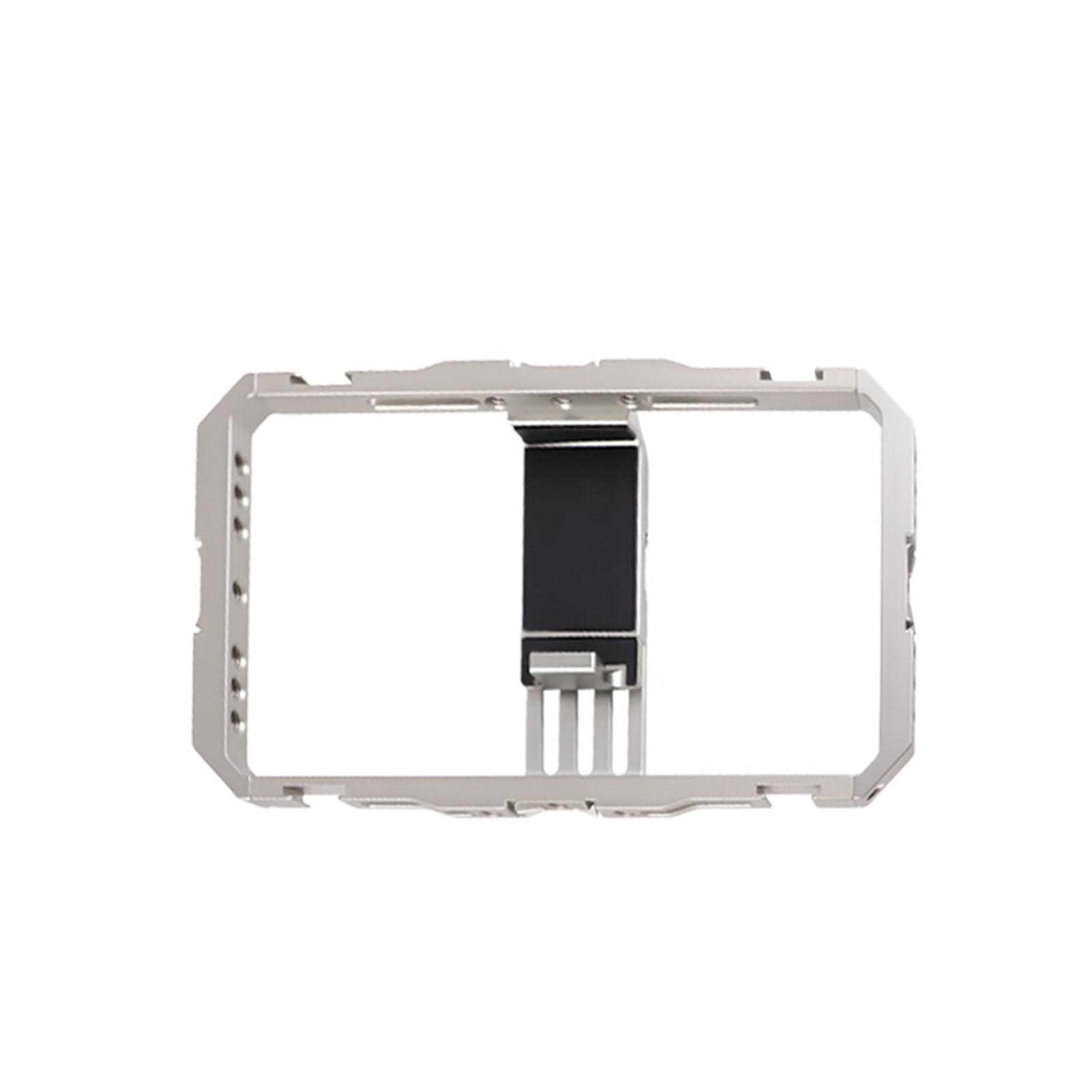 ASHATA Kit Gabbia Universale per Telefono a Sgancio Rapido, Impianto Video per Smartphone in Alluminio con Doppie Maniglie, Gabbia per Fotocamera per Vlogging Streaming Live