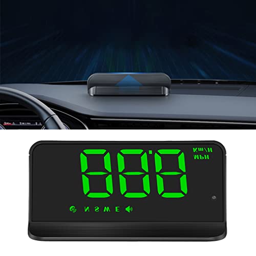 XRC TECH M1 Car HUD Head-Up Display GPS Modelo Carro Aviso OverSpeed Alerta Para-brisa Projetor Sistema Alarme Acessórios para Carro (Verde)