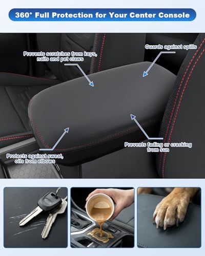 Image of CDEFG for 2026 Nissan Frontier Center Console Cover for 2026 Nissan Frontier (S /SV /PRO-X /PRO-4X) Truck Accessories Armrest Cover Middle Console Protector Car Arm Rest Pad