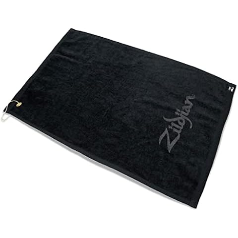 Avedis Zildjian Company Zildjian Black Drummers Towel (ZTOWEL) 16.00" x 5.00", 24" Cover