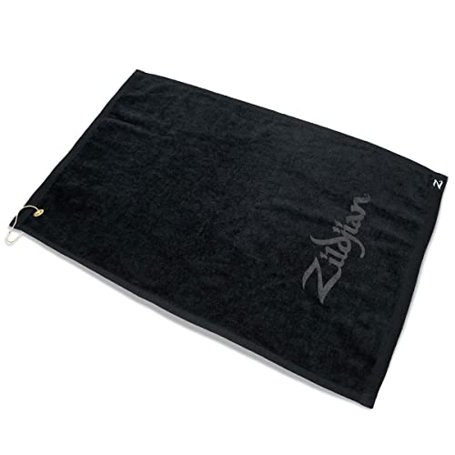 Zildjian Avedis Company - Asciugamano per batteristi, 40,6 x 12,7 cm, colore: nero