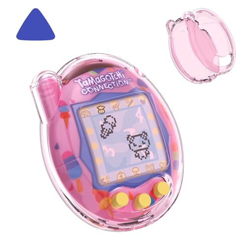 For Tamagotchi Connection ��p �S�ʕی�n�[�h�P�[�X �ϖ��C �h�o �L�Y�h�~ ���������܂܏[�d�\ PC�f�� �{�^���ی� �I�[�v���c�[���t�� ������ 3�F�I���\ (���C�g�s���N)