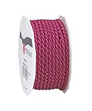 Excelente relación precio-rendimiento: recibirás un rollo de cinta rosa MOSEL para regalos de 27 yardas, cordón decorativo de 0.15 pulgadas de ancho de C.E. Pattberg, fabricado en Alemania.