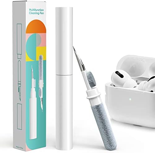 AirPods Cleaning Kit - 3-in-1 Earphone Cleaner Kit Compatible AirPod/AirPod Pro with Sponge, Brush, Metal Tip, Multifunctional Earphone Cleaning Kit for Earbuds, AirPods, Charging Cases,Easy Cleansing