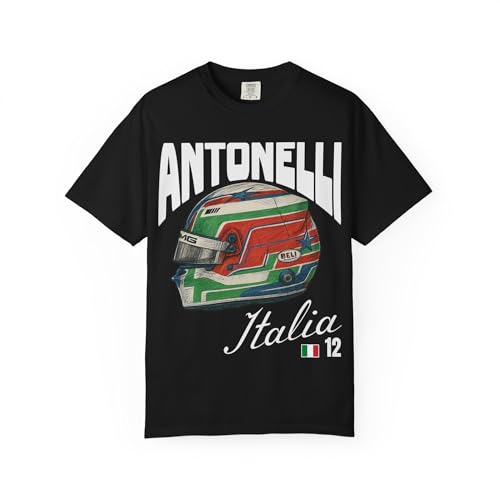 Antonelli T-Shirt | Inspired Racing Driver Shirt, Racing Team Merchandise, Race Fan Gear, Motorsports Apparel Black