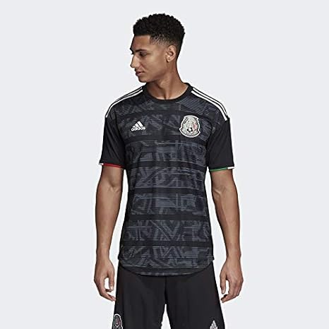 adidas Men's Mexico Authentic Home Jersey 2019 Black/White