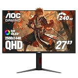 AOC 27' Gaming Monitor QHD 240Hz QD OLED G-SYNC Compatible 0.03ms, Q27GAZDV