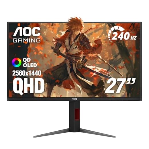 AOC 27" Gaming Monitor QHD 240Hz QD OLED NVIDIA G-SYNC Compatible Q27GAZDV