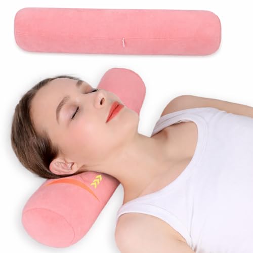 Neck Roll Pillow,Cervical Neck Pillow Bolster Pillow for Sleeping