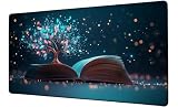 Tappetino Mouse XXL 600x300 mm Mouse Pad Albero Sottomano Scrivania Libro Mousepad Accessori Gaming Desk Mat per Migliorare Velocità Tappetini Gaming, per Ufficio Casa Computer Lavoro Gioco D-637