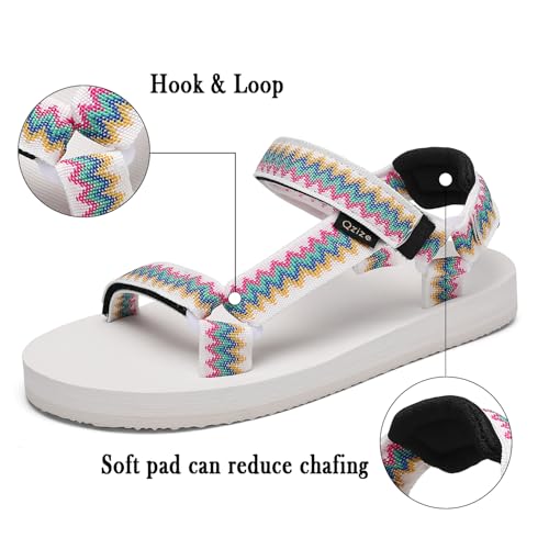 Image of Sport Walking Water Sandals for Women with Arch Support & Adjustable Straps Platform Sandals Women Height Increase