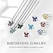 Bestyle Sterling Silver Butterfly Ring, Butterflies December-Blue Topaz Birthstone Rings Adjustable Hypoallergenic Silver Ring Delicate Everyday Jewelry Gift for Women Teen Girls