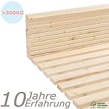 4-seitig gehobelt mit 4-seitig gefrästen Softkanten, NUR 30mm Aufbauhöhe so Ideal für alle Betten mit geringer Einlegetiefe