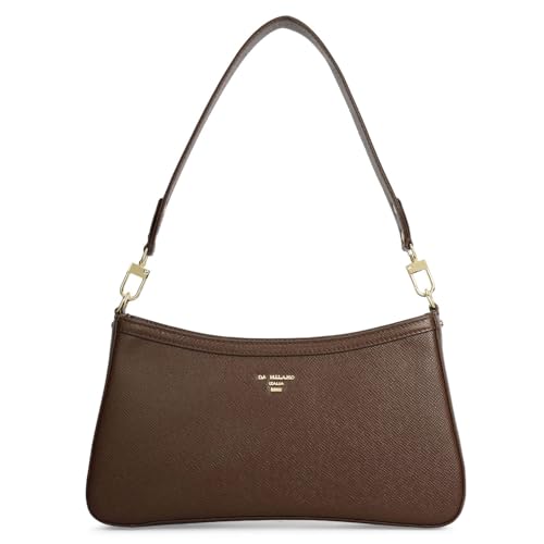 Image of Da Milano Leather Shoulder Bag for Women (00749OL)