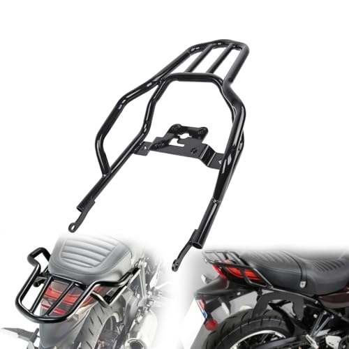 WMENZT Soporte De Estante De Carga para Equipaje Trasero Z900RS, Respaldo De Montaje para K&awasaki Z900 RS SE Cafe ABS 2018 19 20 2021-2024, Soporte De Estante para Motocicleta