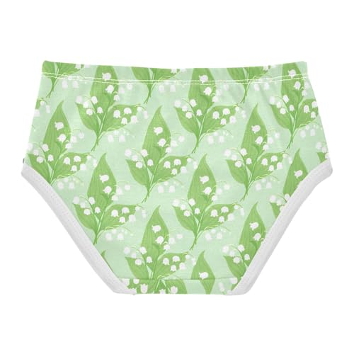 Joisal Cotton Toddler Underwear Floral May Bells Green Cute Panties Girl Florals Briefs Undies Kids 2t2
