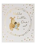 tarjetas para felicitar nacimiento bebe Esta adorable tarjeta con el cachorro favorito de todos, Boofle, acentuada con detalles de lámina dorada, es una bonita manera de felicitarlos por su nuevo bebé.