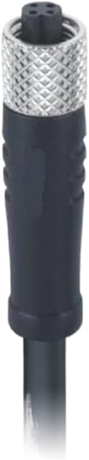 M5 Connector A-Code 4Pin Female Straight Head (Precast) with Wire Waterproof Aviation 1M