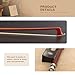 BlissKiss Brazilwood Cello Bow - Handmade with Natural Horsehair, Ebony Frog, and Nickel Silver Winding – Perfect Balance and Superior Sound Quality (4/4 CELLO BOW)