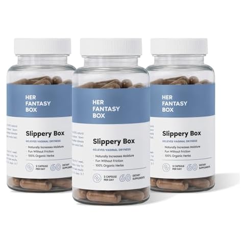 Slippery Box - Slippery Elm Bark Vaginal Moisturizer Capsule - 3 Pack Cover