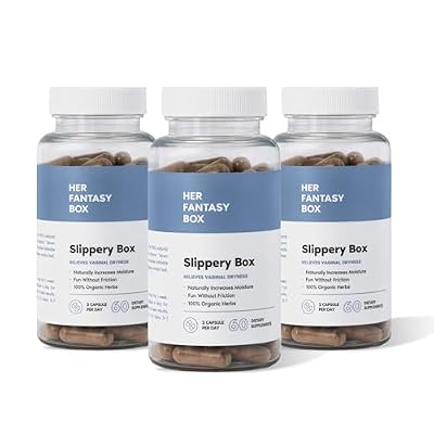 Her Fantasy Box | Slippery Box | Slippery Elm Bark Vaginal Moisturizer Capsule - 3 Pack