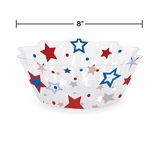 Creative Converting Patriotic Stars Plastic Serving Bowls #TOP1