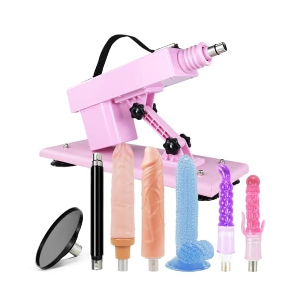 ANNGEOK Sexmaschine für Frauen Sexmaschine mit 3xlr Aufsatz Fickmaschine Sexspielzeug für die Sie Solo Fickle Maschine Frauen Extrem Sex 7 Zubehör inklusive Saugnapf Automatische Sextoy