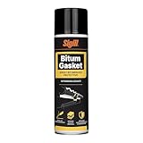 Sigill - Bitum Gasket Spray, Bombola 500 ml, Impermeabilizzante Spray Sovraverniciabile, Aderisce su Tutti i Materiali, Per Tegole, Grondaie, Vasi, Lucernari e Crepe nei Muri