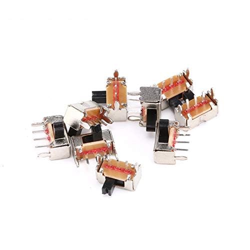 20PCS/Lot SK12D07VG3 Mini Slide Switch 1P2T 3Pin Toggle Switch SMD PCB DPDT Handle high 3mm Side Knob