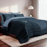 Dreamlab Set de Edredon Acolchado con Fundas de Almohada Decorativas y Juego de Sabanas | Juego de Cama Completo |...