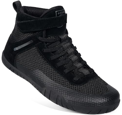 Hsyooes Men Boxing Shoes Fitness Sneakers Black/13 Wide