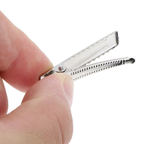 Pacote de 200 prendedores de cabelo de metal jacaré para cabelo DIY Barrette da Menolana