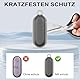 2er Pack TPU-Schutzhüllen mit 2 Schlaufen für PAUD NotePin Voice Recorder - Weicher, Flexibler Schutz mit Kratz- & Sturzschutz (Transparent + Transparent Grau)