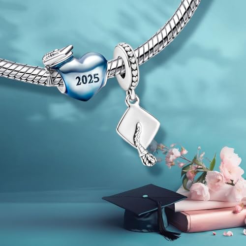 Abalorio azul de plata de ley 925 con diseño exclusivo de corazón 3