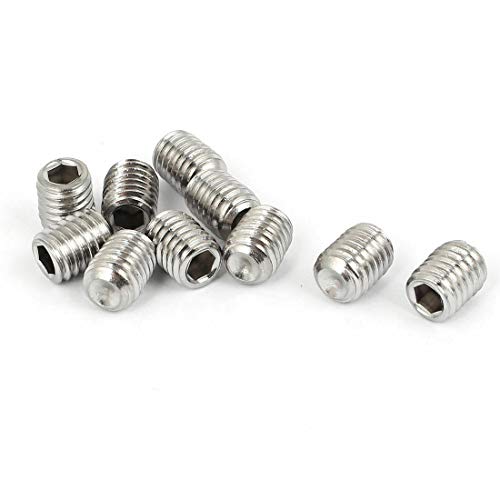 10 Pcs M3 x 5mm Set Screw Grub Screw Hex Socket - 3mm x 5mm x 0.5mm Pitch - SS