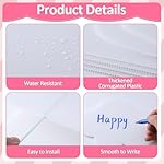 32 x 24 inch Blank Photo Booth Props DIY Happy Birthday Party Supplies Writable Picture Frame with Speech Bubble Signs Photo Booth Props for Valentine's Day Wedding Birthday Baby Shower Party Favors - Image 3