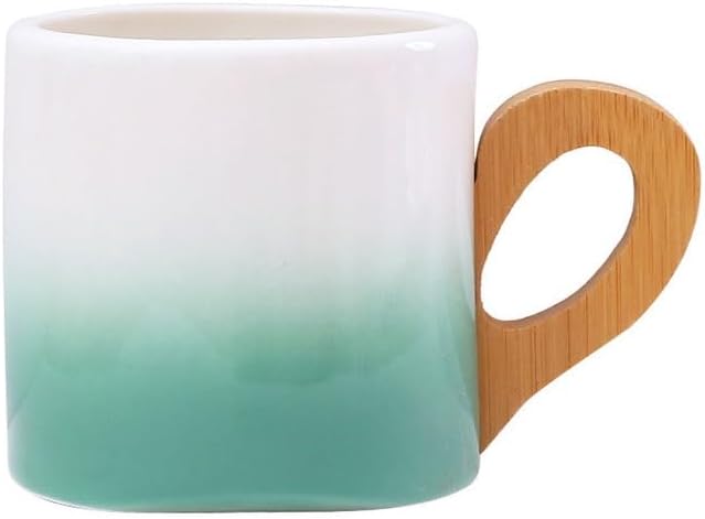 Coloured Handled Ceramic Water Cup Dining Household Coffee Breakfast Milk Cups