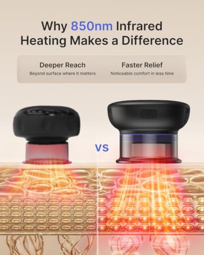 Image of RENPHO Emberace Cup Cupping Massager with 850nm Infrared Heating, 2-Pack