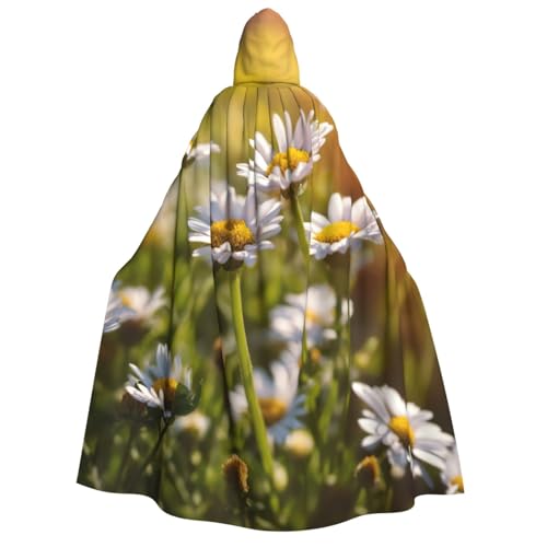 Cape à capuche marguerites sauvages pour vos soirées déguisées d'Halloween et cosplay