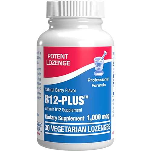 Vitamin B12 Methylcobalamin 1000 mcg - Clinical Formula Methyl B12 Sublingual 1000 mcg Tasty Lozenges for Energy Eye Nerve and Brain Support for Men and Women - 30 Count (Berry Flavor)