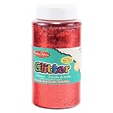 Creative Arts by Charles Leonard Glitter, 16 Ounce Bottle, Red (41130)