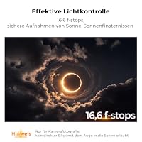 K&F CONCEPT 95mm ND100000 Sonnenfinsternisfilter(16,6 Blendenstufen) – Ansicht 3