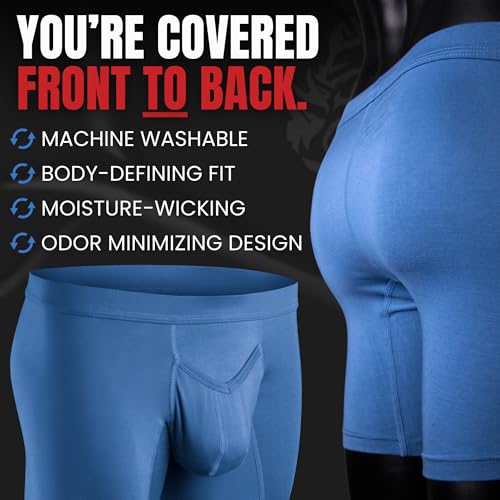 Real Men Bulge Enhancing Pouch Underwear for Men – 1, 3 and 6 Pack Set - Modal Boxer Briefs ABCD Pouch
