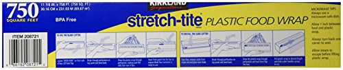 Kirkland Signature Stretch-Tite Plastic Wrap - 11 7/8 X750 Feet -2 Count (Pack Of 1) #TOP1