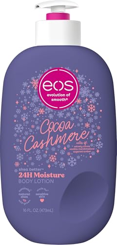 eos Shea Better Holiday Body Lotion, Cocoa Cashmere, Limited Edition Skin Care, 24-Hour Moisture, Body Lotion for Women, Vegan, 16 fl oz