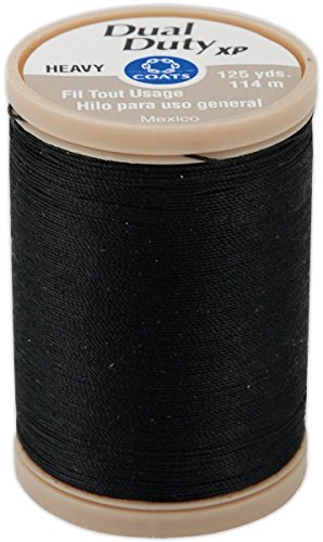 COATS & CLARK Dual Duty XP Heavy Thread, 125-Yard, Black