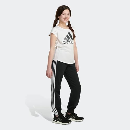 Adidas Girls' Cotton Fleece Joggers, Black, X-Large (16) #TOP2