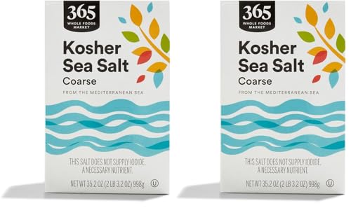 365 by Whole Foods Market, Salt Kosher, 35.2 Ounce (Pack of 2)