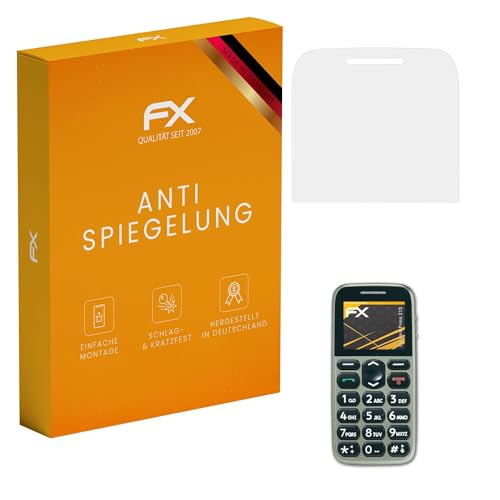atFoliX Protecteur d'écran compatible avec Doro Primo 215 Film Protection d'écran, antiréfléchissant et absorbant les chocs FX Film Protecteur (3X)